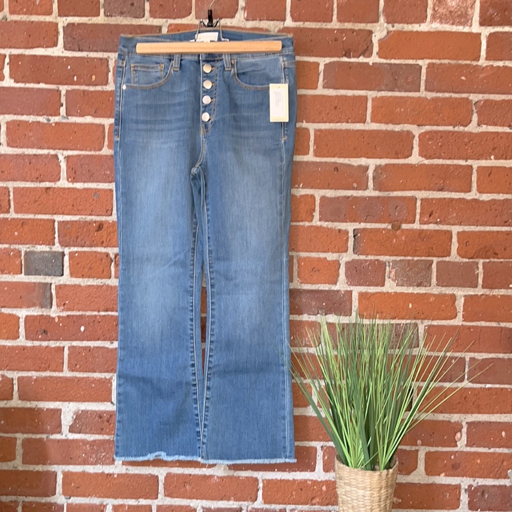 Crescent Drive Jeans ‘Kick Flare’ Bright Vintage Blue Size 29